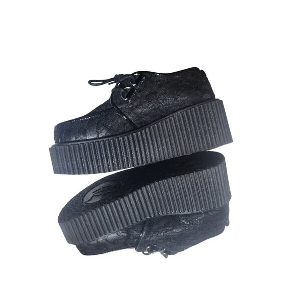Demonia Black Platform Loafers - Picture 7 of 10